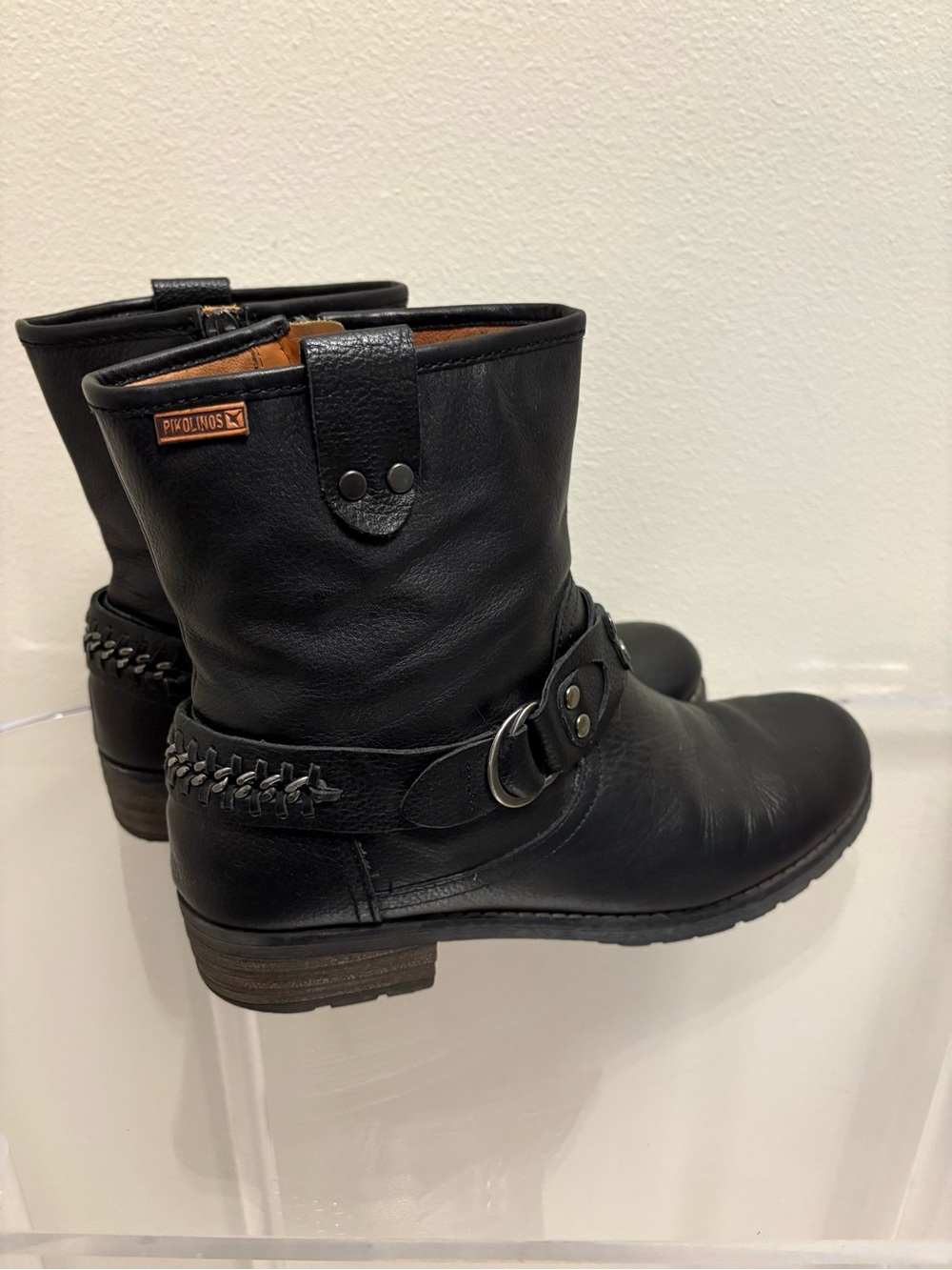 Pikolinos Black Leather Boots size 42